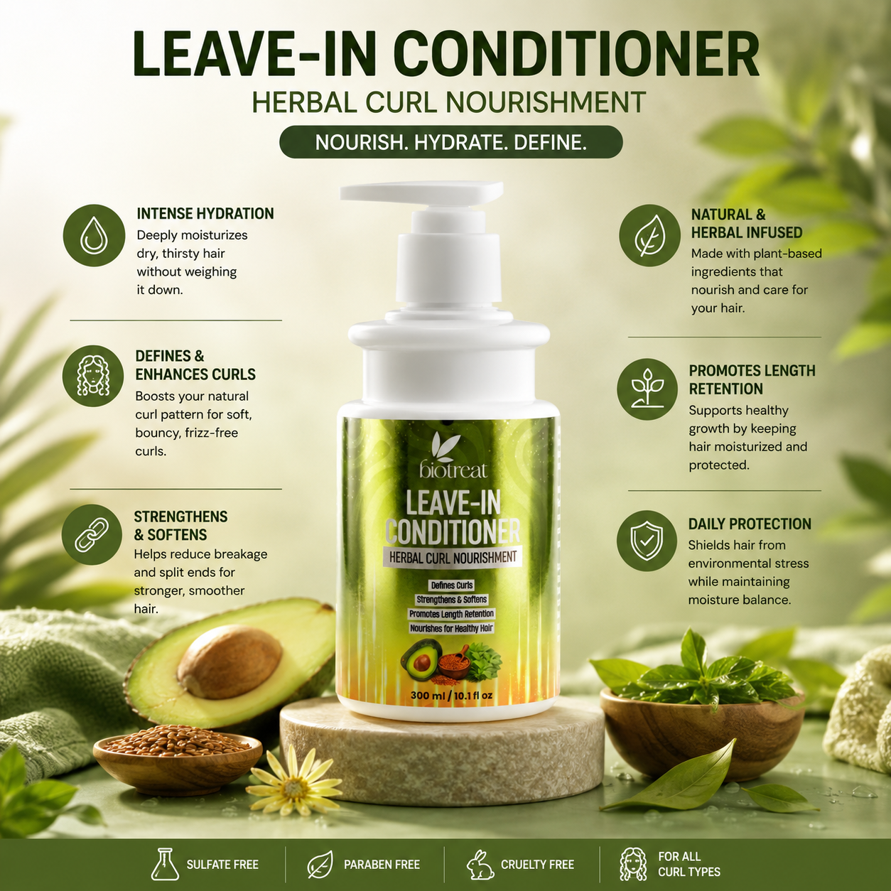 Curl Quencher Leave-In Conditioner for Type 4 Curly & Coily Hair