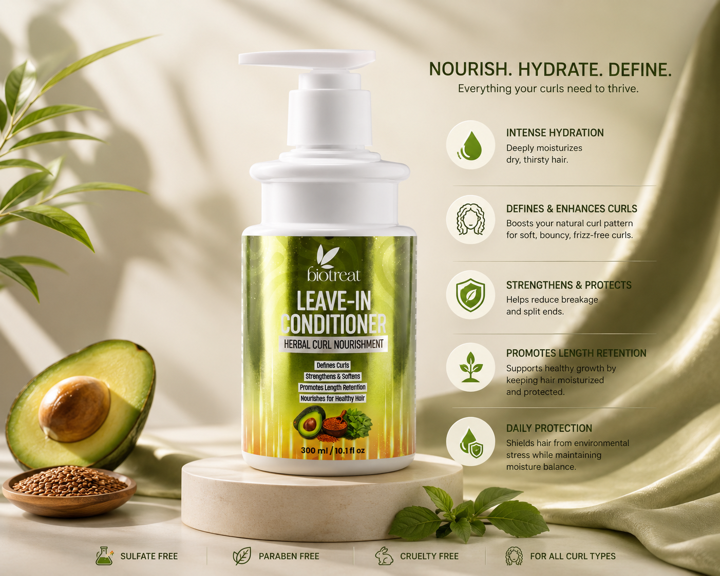 Curl Quencher Leave-In Conditioner for Type 4 Curly & Coily Hair